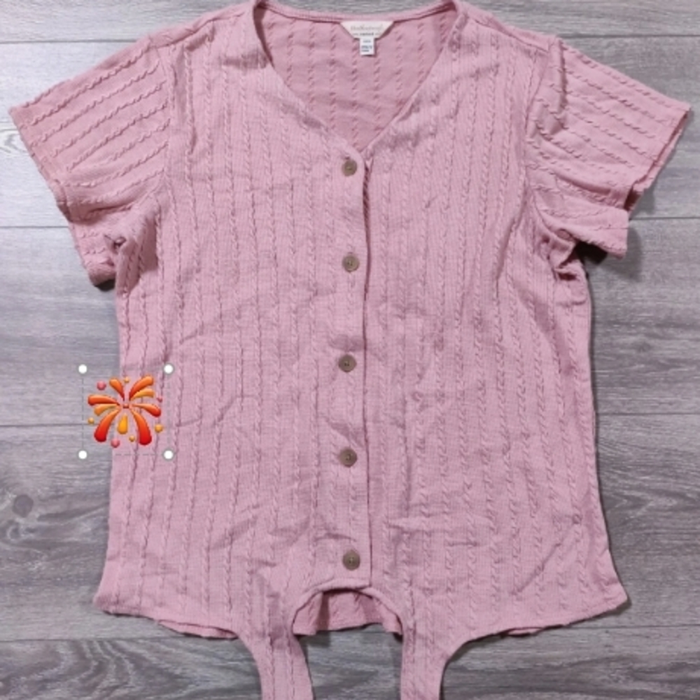 Weatherproof Women's Mauve Button-Down Shirt